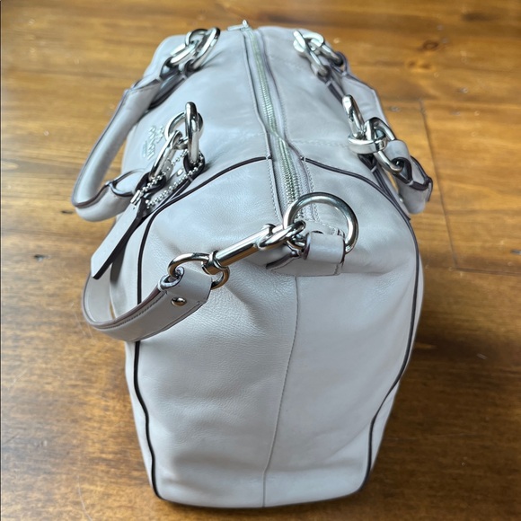 Coach Colette Shoulder Satchel f33806 Gray Birch - Picture 4 of 16